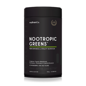 Nootropic Greens pineapple flavoured supplement